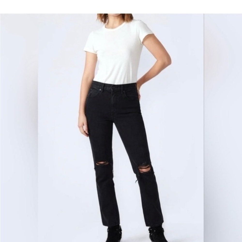 NWT slvrlake Black Distressed Jeans Msrp $319, size 24